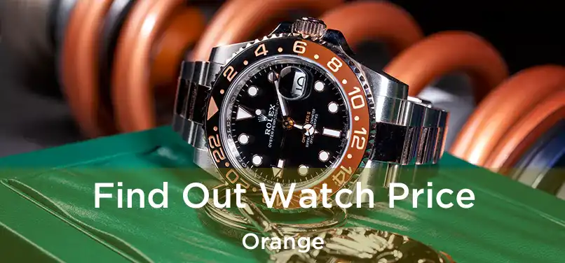  Find Out Watch Price Orange